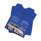 Toyota MK4 Blueprint Tee – Supra MK4 Sports Car MK4 Japanese Performance Coupe Inspired Graphic T Shirt JDM Street Racing Culture Automotive Icon Art Unisex Tee