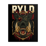 Jabali Warlord Glossy Poster Epic Warrior Wall Art Fantasy Beast Battle Design for Gothic Home Décor, Gaming Rooms, and Bold Fall Aesthetics