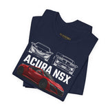 Japanese Hybrid Supercar Inspired Graphic T Shirt Modern NSX Style Performance Car Art Automotive Streetwear Unisex Tee High Speed Racing Lifestyle Shirt for Car Enthusiasts