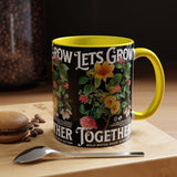 Heart Flower Accent Coffee Mug Bold Anatomical Heart Floral Design Motivational Ceramic Cup Empowering Symbol of Love Strength and Vitality Perfect Gift for Coffee Lovers Friends Birthdays Office Desk and Cozy Tea Moments