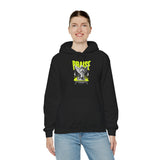 Praise Angel Statue Graphic Unisex Heavy Blend Hooded Sweatshirt Gothic Spiritual Streetwear Hoodie