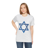 Star Of David Emblem Unisex Heavy Cotton Tee Spiritual Cultural Heritage Symbol Timeless Jewish Identity Graphic Shirt Meaningful Gift Casual Everyday Wear