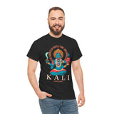 Kali Goddess Unisex Heavy Cotton T Shirt Hindu Spiritual Graphic Tee Maa Kali Mahakali Divine Shakti Protector Destroyer Of Evil Indian Mythology Devotional Streetwear Festival Wear Gift For Navratri...