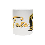Tate Night Logo TopG (Silver\Gold) Metallic Ceramic Mug Luxury Coffee Tea Cup Motivational Hustler Entrepreneur Mindset Gift