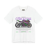 Kawasaki ZX10R Trickstar Anime Racing Unisex Heavy Cotton Tee Streetwear Superbike Graphic Tshirt Motorsport Fan Apparel