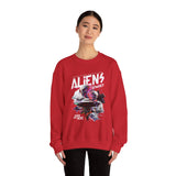 Aliens Exist UFO Graphic Unisex Heavy Blend Crewneck Sweatshirt Sci Fi Streetwear Alien Space Pullover