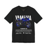 R3 Inspired Sport Motorcycle Art Unisex Heavy Cotton Tee Dynamic Streetwear Graphic for Riders and Moto Enthusiasts