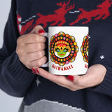 Ceramic Kathakali Mug Kerala Traditional Dance Art Coffee Cup Indian Culture Onam Festival Malayalam Heritage Ethnic Graphic Souvenir Gift