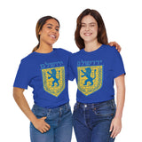 Jerusalem Lion Emblem Unisex Heavy Cotton Tee Historic Cultural Heritage Streetwear Iconic Symbol Classic Travel Souvenir Spiritual Gift Everyday Wear