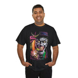 Jocker Sinister Grin Unisex Heavy Cotton Tee Gothic Streetwear Bold Horror Art Design Dark Psychological Graphic Shirt For Fearless Souls And Creative Collectors