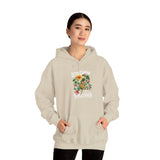 Lets Grow Together Floral Graphic Comfortable Unisex Hoodie Bold Botanical Streetwear Motivational Empowerment Sweatshirt Perfect Gift for Couples Friends Birthdays Cozy Days and Everyday Casual Wear