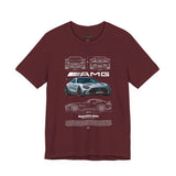 Silver Performance Coupe Front View Art Unisex Tee Luxury Speed Streetwear Automotive Graphic Shirt