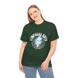 Temporal Echo Lightning Globe Graphic Unisex Heavy Cotton Tee Bold Streetwear Past Present Future Inspired T-Shirt
