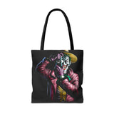 Snapshot of Madness Art Eco Tote Bag Dark Comic Neon Design Premium Canvas Reusable Shopping Bag Streetwear Lifestyle Accessory for Creative Thinkers Artists and Urban Dreamers