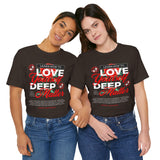 Love Yourself Deep Unisex Jersey Short Sleeve Tee Self Love Graphic T Shirt Rose Motivational Quote Streetwear Positive Affirmation Fashion Mindset Inspired Apparel