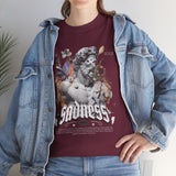 Sadness Graphic T Shirt Unisex Heavy Cotton Tee Greek Statue Art Design Emotional Aesthetic Streetwear Vintage Gothic Fashion Artistic Expression Top