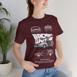 Futuristic Retro Sci Fi Time Travel Car Blueprint Art Unisex Heavy Cotton Tee Premium Streetwear For Vintage Car Lovers Collectors And Enthusiasts