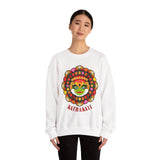 Unisex Kathakali Crewneck Sweatshirt Heavy Blend Pullover Kerala Traditional Dance Art Graphic Indian Culture Onam Festival Malayalam Heritage Design