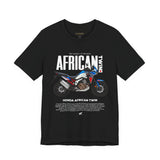 African Twin Adventure Motorcycle Graphic Tee Off Road Touring Bike T Shirt For Riders Explorers Long Distance Travel Motorsport Streetwear Gift