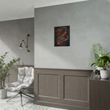 Inferno Spirit Fiery Dragon Whiskey Bottle Matte Vertical Poster Bold Bar Wall Art Gothic Biker Decor Streetwear Aesthetic Tattoo Flame Design Symbol of Rebellion Passion and Energy