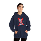 Air Ascent Unisex Hoodie Heavy Blend Motivational Streetwear Bold Red Black Athletic Design Premium Comfort Warm Hustle Fashion For Dreamers Achievers And Everyday Warriors
