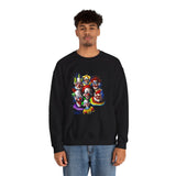 Chaos Clown Crew Sweatshirt Premium Unisex Streetwear Artistic Dark Humor Design Bold Neon Chaos Expression For Fearless Minds And Alpha Creators