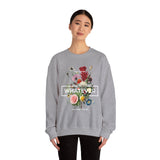 You Can Be Whatever Motivational Crewneck Sweatshirt Comfortable Unisex Pullover Bold Floral Empowerment Design Streetwear Positive Vibes Cozy Everyday Wear Perfect Gift for Dreamers Friends and Free Spirits