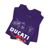 Italian Superbike Panigale Style Racing Motorcycle Graphic Unisex Heavy Cotton Tee Premium Streetwear T Shirt for Riders Bikers Enthusiasts and Everyday Wear