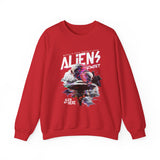 Aliens Exist UFO Graphic Unisex Heavy Blend Crewneck Sweatshirt Sci Fi Streetwear Alien Space Pullover