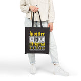Hustler Original Money Maker Cotton Canvas Tote Bag Eco Friendly Streetwear Bold Dollar Bill Graphic Motivational Entrepreneur Shopper
