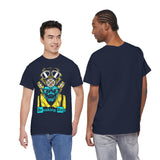 Breaking Bad Toxic Genius Neon Gas Mask Skull Unisex Heavy Cotton Tee Bold Streetwear Graphic T-Shirt For Rebels Artists And Visionaries With Cyberpunk Science Aesthetic