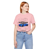 Blue Hypercar Blueprint Unisex Heavy Cotton Tee High Performance Streetwear Design for Car Enthusiasts Racers and Speed Lovers