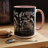 Cronus The Dark Sovereign Accent Coffee Mug 11oz 15oz Greek Mythology Statue Graphic Gothic Streetwear Bold Artistic Ceramic Cup