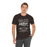 Silver Performance Coupe Artwork Unisex Heavy Cotton Tee High Speed Inspired Streetwear Graphic Shirt For Car Enthusiasts And Urban Lifestyle Fans