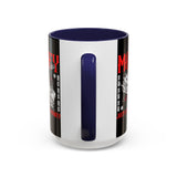 Money Ambition Accent Coffee Mug 11oz 15oz Black Ceramic Cup with Bold Red Typography and Cash Stack Design for Entrepreneurs and Hustlers