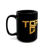 TopG Black Ceramic Coffee Mug Gold Print Motivational Hustler Alpha Mindset Entrepreneur Streetwear Lifestyle Tea Cup