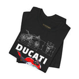 Italian Superbike Panigale Style Racing Motorcycle Graphic Unisex Heavy Cotton Tee Premium Streetwear T Shirt for Riders Bikers Enthusiasts and Everyday Wear