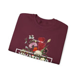 You Can Be Whatever Motivational Crewneck Sweatshirt Comfortable Unisex Pullover Bold Floral Empowerment Design Streetwear Positive Vibes Cozy Everyday Wear Perfect Gift for Dreamers Friends and Free...