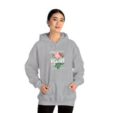 Stay Positive Forget Problems Rose Hoodie Comfortable Unisex Sweatshirt Motivational Streetwear Bold Floral Empowerment Design for Self Growth Perfect Gift for Friends Birthdays Cozy Days Casual Wear
