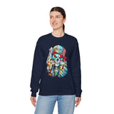 Skeleton Hustler Unisex Sweatshirt Bold Streetwear Graphic For Fearless Dreamers, Hustlers, And Alpha Creators