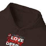 Love Yourself Deep Unisex Heavy Blend Hooded Sweatshirt Self Love Graphic Hoodie Rose Motivational Quote Streetwear Positive Affirmation Fashion Empowerment Apparel