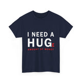 Unisex I Need A Huge Amount Of Money T Shirt Funny Motivational Graphic Tee Hustle Entrepreneur Streetwear Casual Wealth Inspired Quote Cotton Top