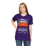 Legendary Orange Street Machine Rear View Unisex Heavy Cotton Tee Powerful JDM Inspired Car Art Graphic Shirt for Collectors and Gearheads