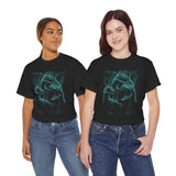 Neon Raptor Trio Dinosaur Graphic T Shirt Prehistoric Predator Jungle Illustration Savage Sci Fi Streetwear Unisex Retro Creature Art Gift