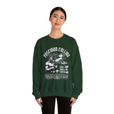 Poseidon Calling Greek God Ocean Waves Graphic Unisex Heavy Blend Crewneck Sweatshirt Surf Streetwear Coastal Vibes