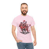 Legends On Court Unisex Heavy Cotton Tee Basketball Streetwear Graphic T Shirt Vibrant Athletic Art Design Perfect Gift For Sports Fans Players Gymwear Festivals And Urban Fashion Lovers