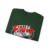 Attire Power Unisex Heavy Blend Crewneck Sweatshirt Graphic Pullover Black Hustler Money Stack Design Wealth Streetwear Bold Entrepreneur Alpha Mindset Financial Success Fashion