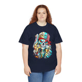 Skeleton Hustler Unisex Heavy Cotton Tee Bold Streetwear Graphic T-Shirt For Hustlers, Dreamers, And Fearless Go-Getters