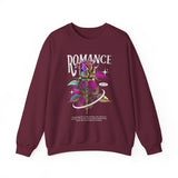 Unisex Heavy Blend Crewneck Sweatshirt Romance Rose Graphic Pullover Black Gothic Aesthetic Love Inspired Streetwear Fashion Artistic Outfit
