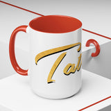 Tate Knight Logo Accent Coffee Mug 11oz 15oz Gold Foil Chess Horse Design Motivational Hustler Ceramic Cup Bold Luxury Inspired Streetwear Gift Drinkware